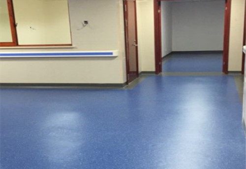 Blue Homogeneous Flooring for Hospital Wards