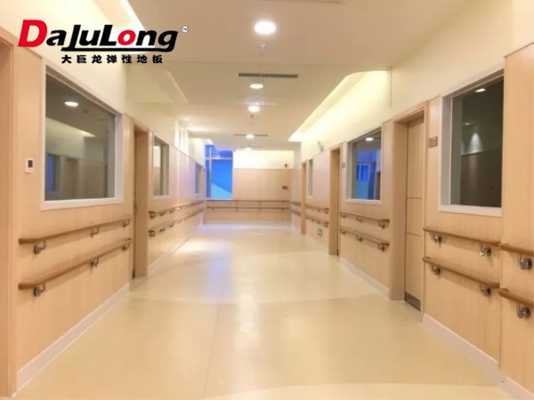 Corridor Homogeneous PVC Flooring Effect / Look