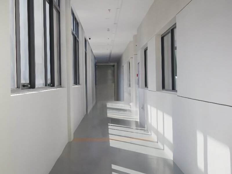 Vinyl Flooring Rolls Office Setting Photo