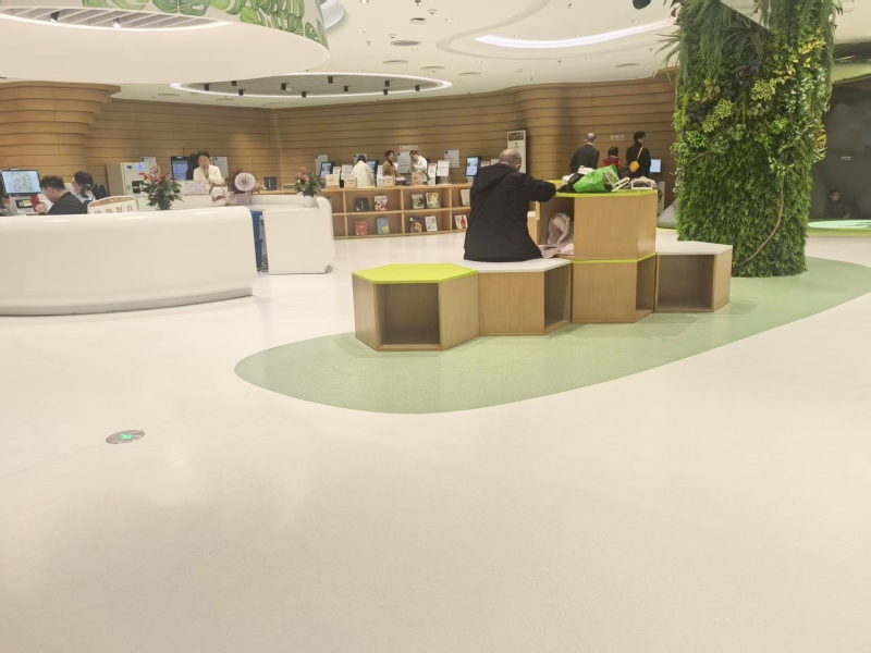 Library Plastic Flooring / Library Vinyl Flooring