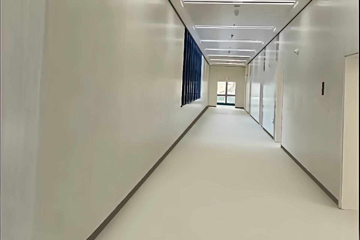 医院走廊同质透心pvc地板