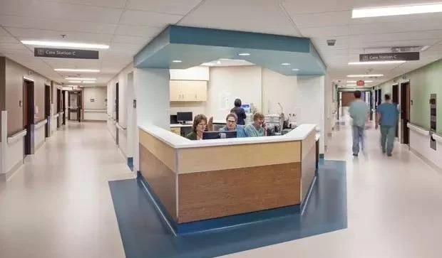 分享国外医院弹性pvc卷材地板设计效果